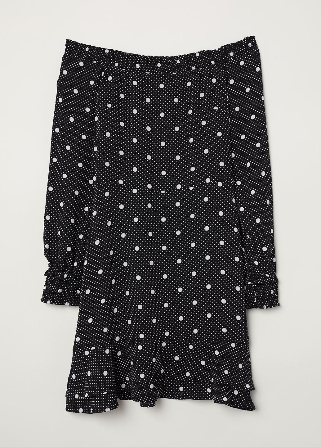 Платье H&M р. 36 Черный (583976001b42)