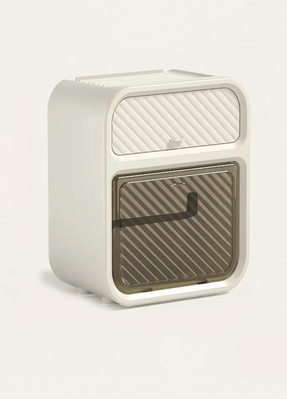 Держатель для салфеток и татуалетной бумаги AND с ящиком настенный Бежевый (554111)