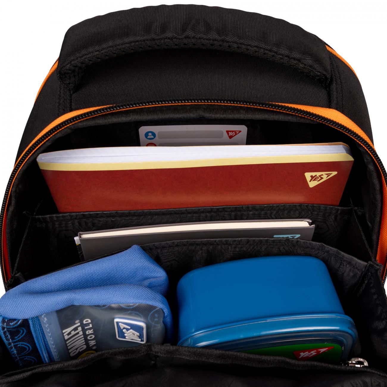 Рюкзак шкільний каркасний з ортопедичною спинкою YES H-100 Space (000995070) - фото 15 Рюкзак шкільний каркасний з ортопедичною спинкою YES H-100 Space (000995070) - фото 15