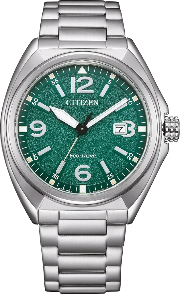 Наручные часы мужские Citizen AW1571-76X Eco-Drive со стальным корпусом/зеленым циферблатом и водозащитой 100 м Наручные часы мужские Citizen AW1571-76X Eco-Drive со стальным корпусом/зеленым циферблатом и водозащитой 100 м