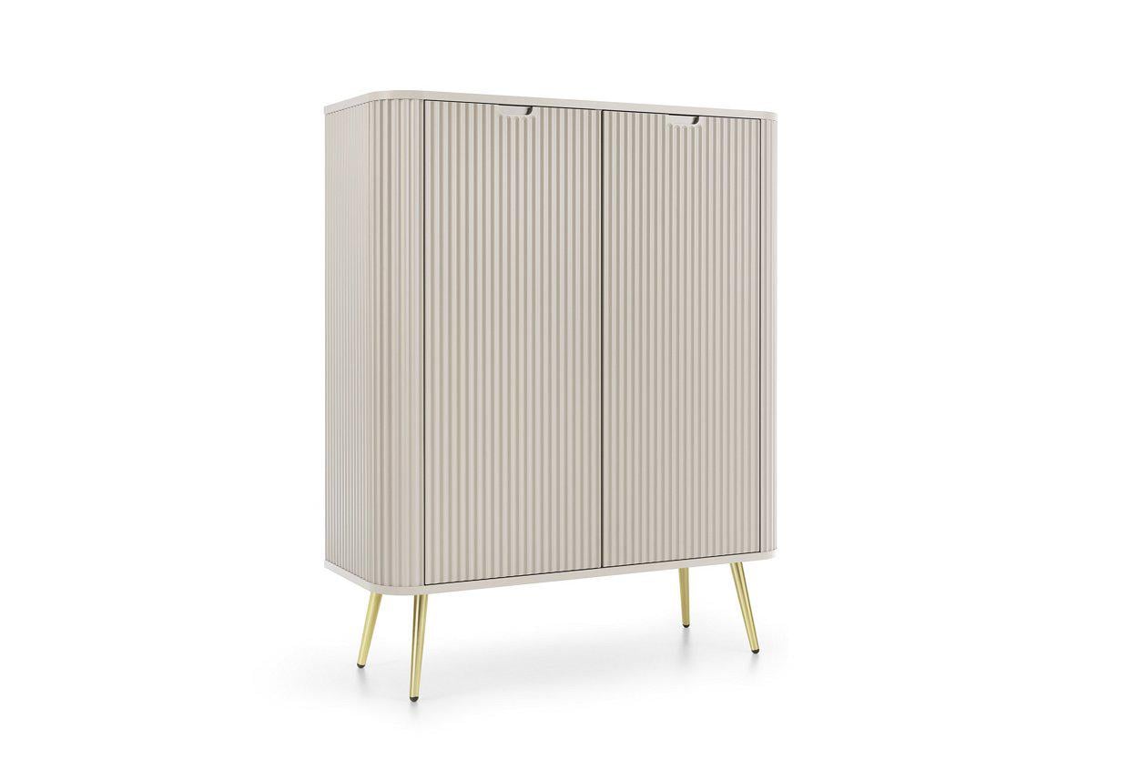 Комод Perfect Home Zova K103 2-дверный с золотыми ножками Кашемир (PFH-091284)
