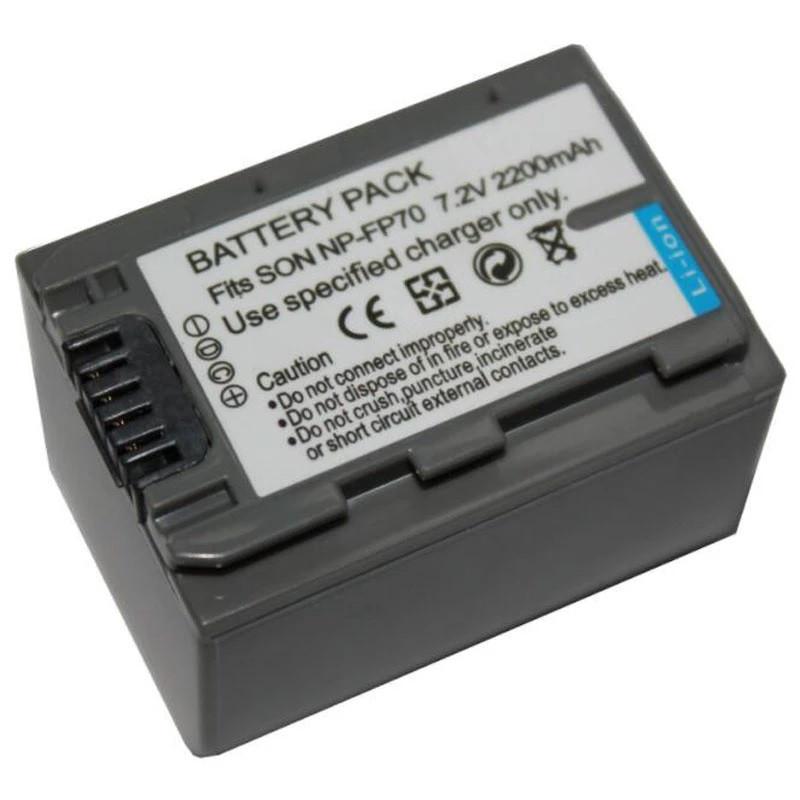 Аккумулятор NP-FP70 для камер Sony с NP-FP30 NP-FP50 NP-FP60 аналог на 2200 ма