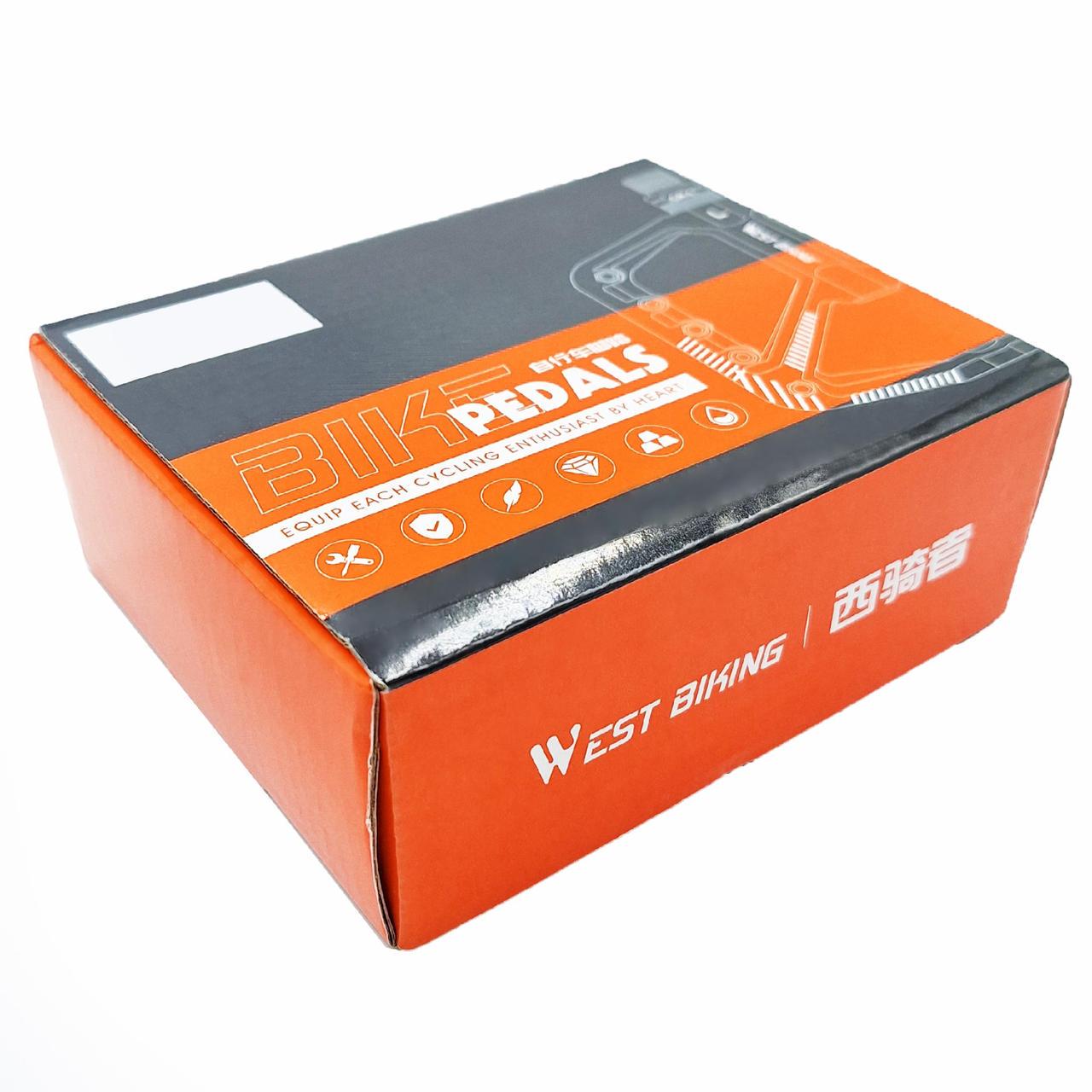 Педали велосипедные алюминиевые West Bsking YP0802097 на промподшипниках Черный (G0000967) - фото 4