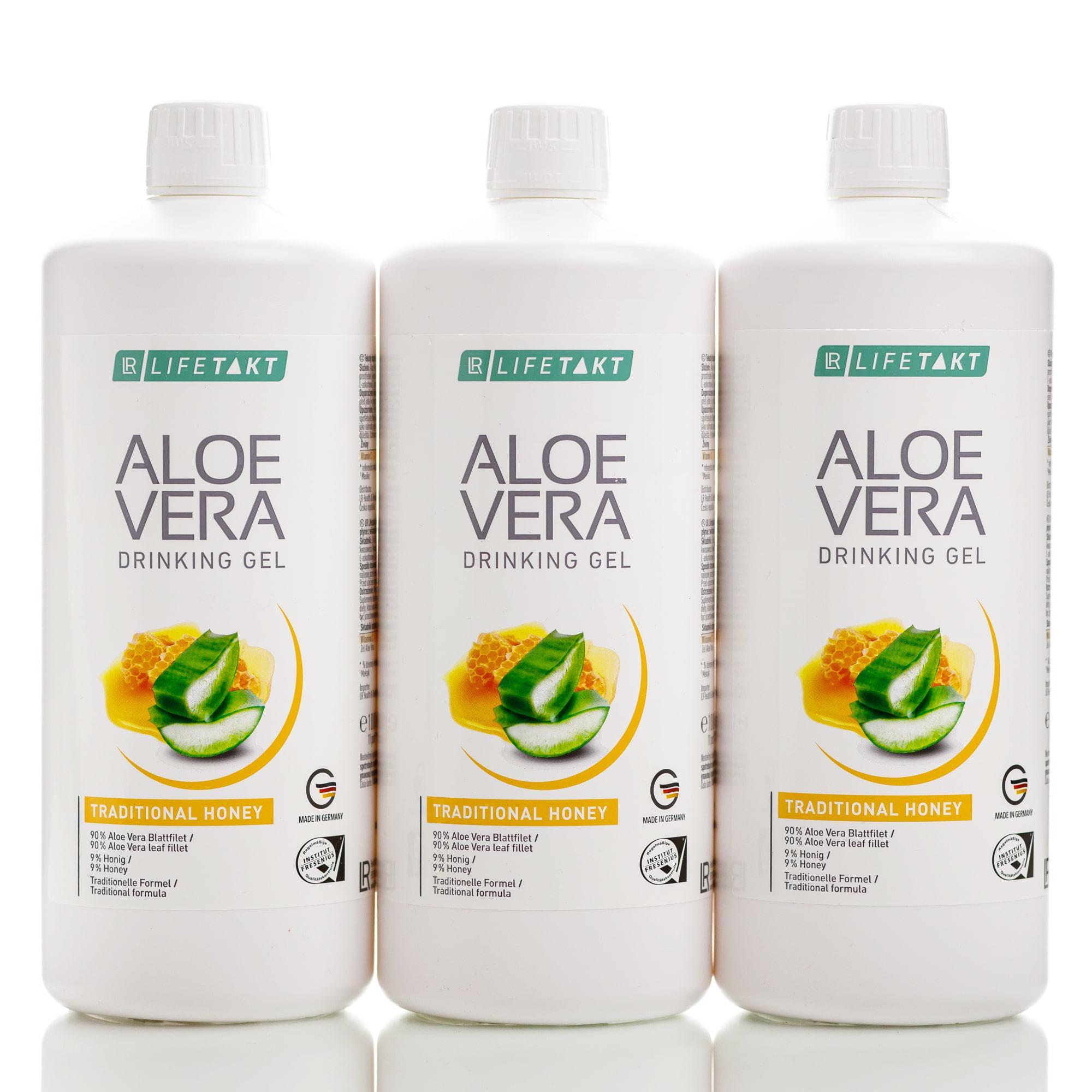 Гель для підтримки ШКТ LR Aloe Vera з медом 90,1% 3 шт. по 1000 мл