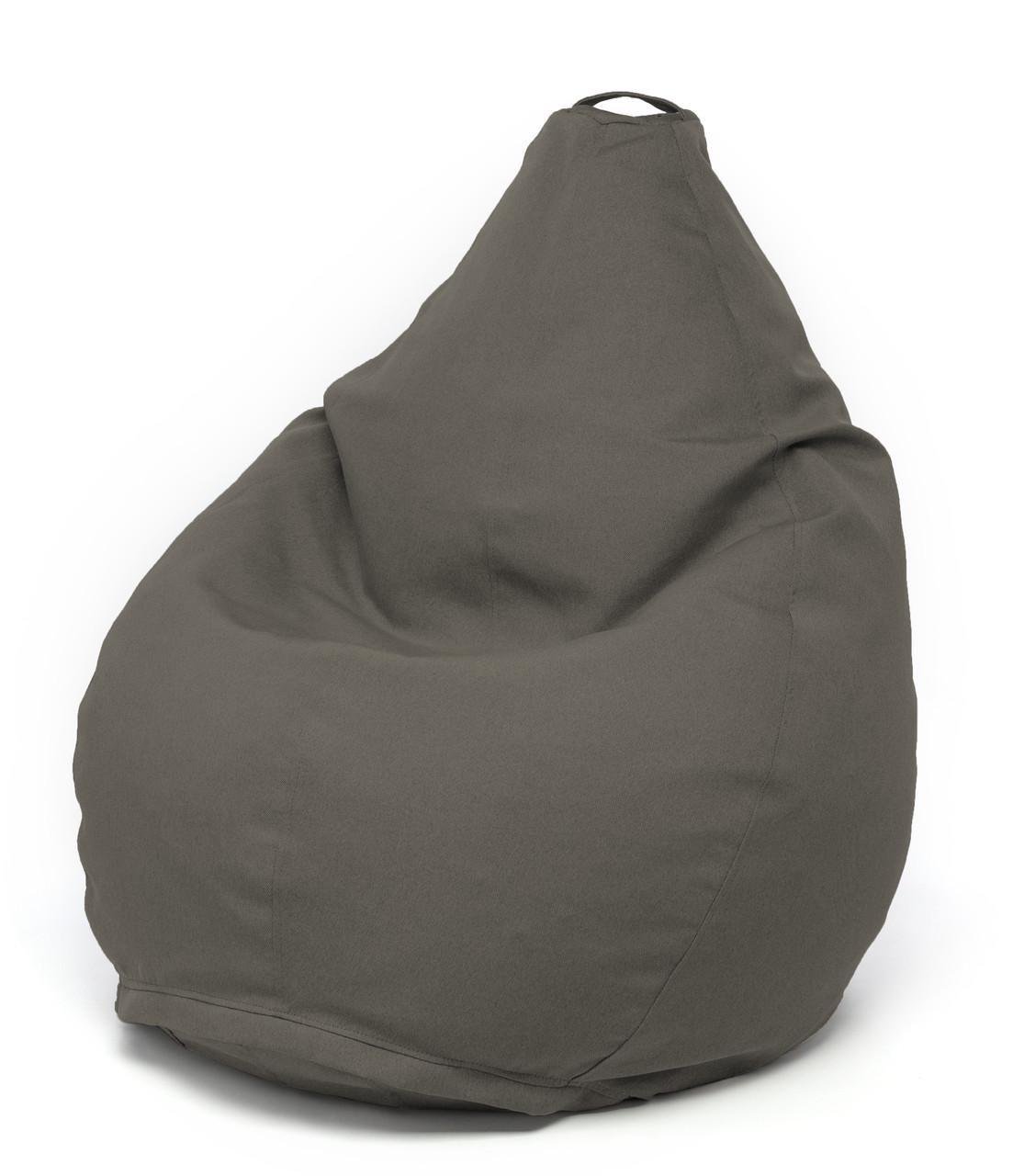 Кресло мешок MrBean Груша Рогожка L Светло-Серый (rbbl34)