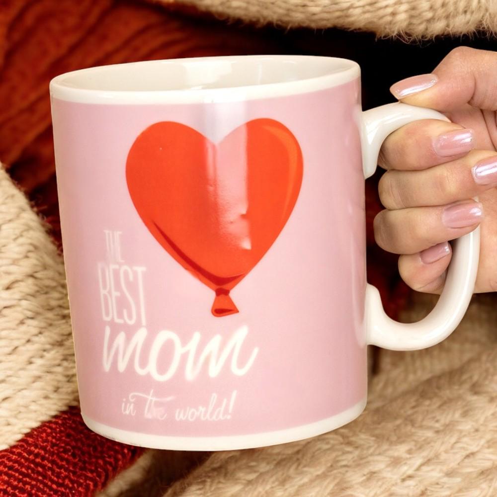 Кружка керамическая The Best MOM in the world 1 л Розовый - фото 3 Кружка керамическая The Best MOM in the world 1 л Розовый - фото 3