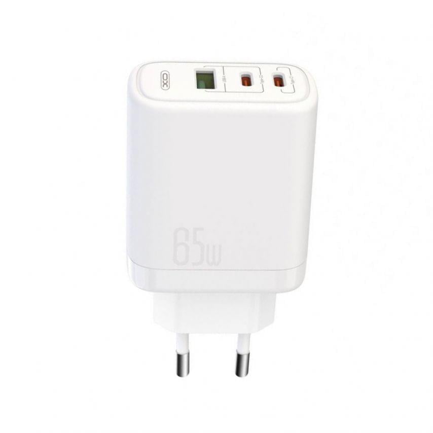 Сетевое зарядное устройство для Xo CE04 Super Si 2xPD_65W/QC_45W White
