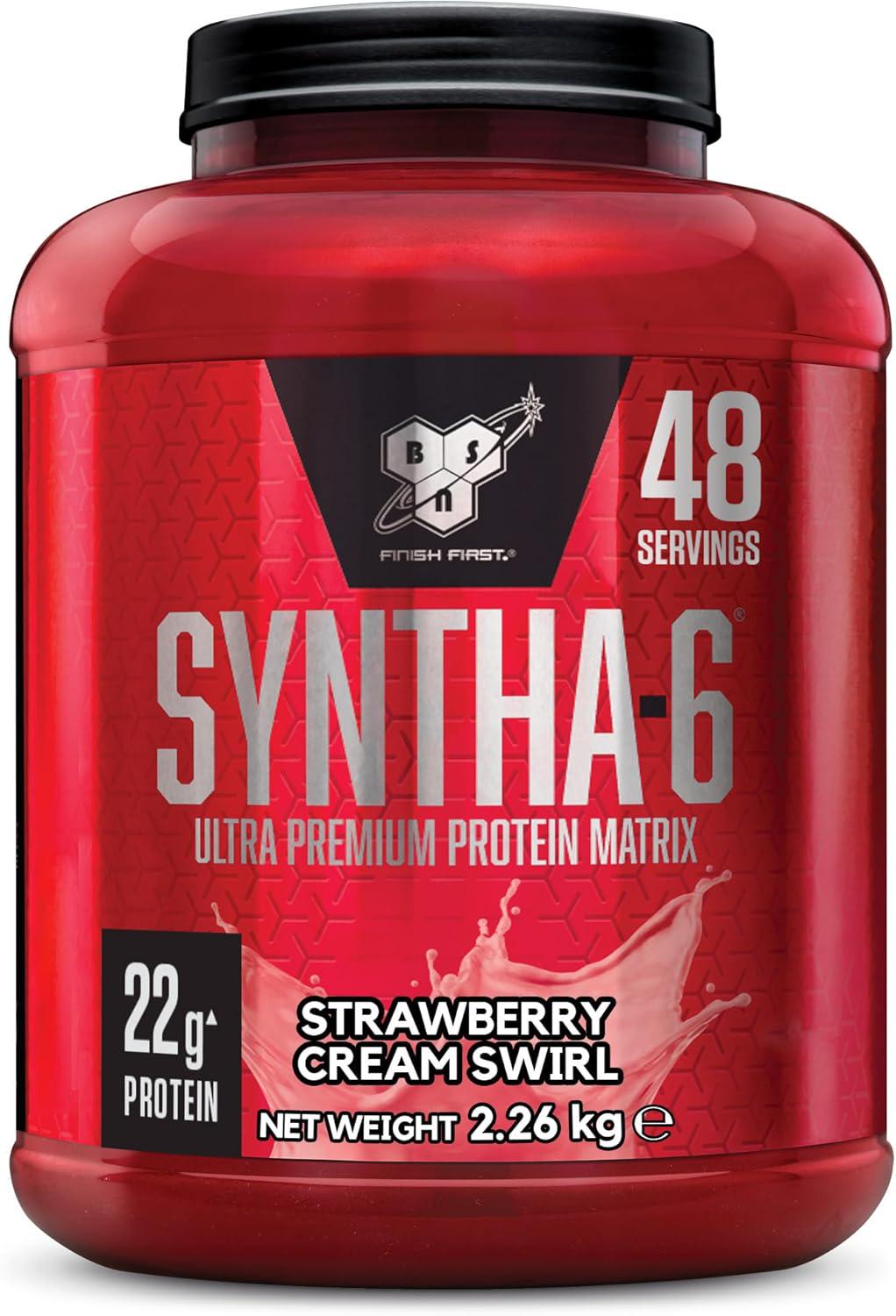 Протеин BSN Syntha-6 22 Strawberry Cream Swirl 60 г - фото 1
