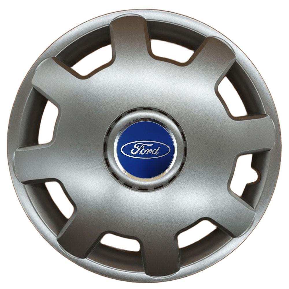 Колпаки SJS 105 с логотипом Ford 4 шт. R13 Серебряный (2789080602)