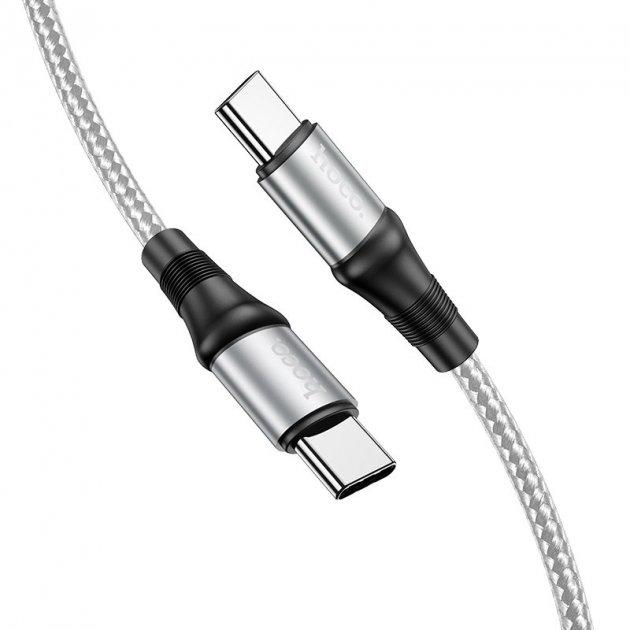 Кабель Hoco Type-C to Type-C Exquisito charging data cable X50 100 см Grey (39d688a2)