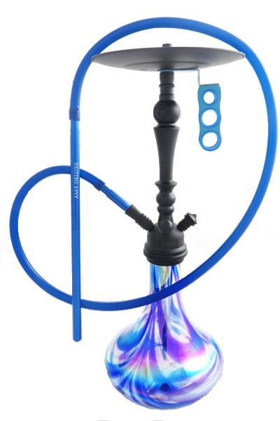 Кальян AMY Deluxe 057R Globe на 1 персону 76 см Синий (641104023)