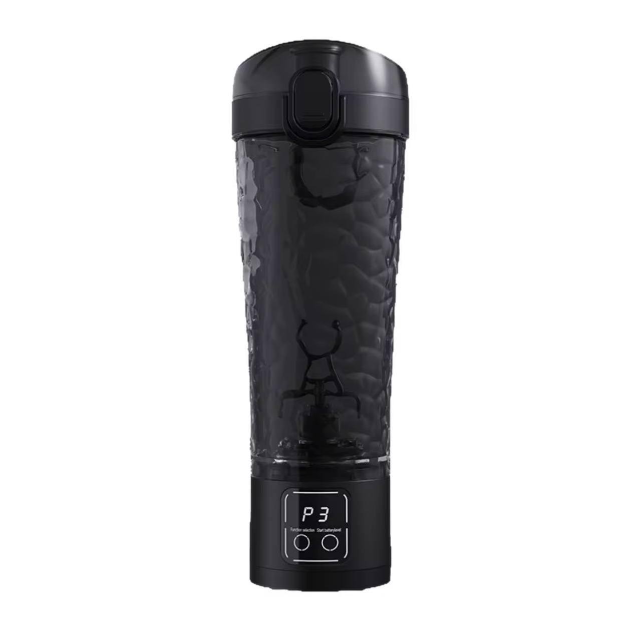 Шейкер аккумуляторный с USB зарядкой и антискользящей ручкой 700 мл Черный (2701691564)