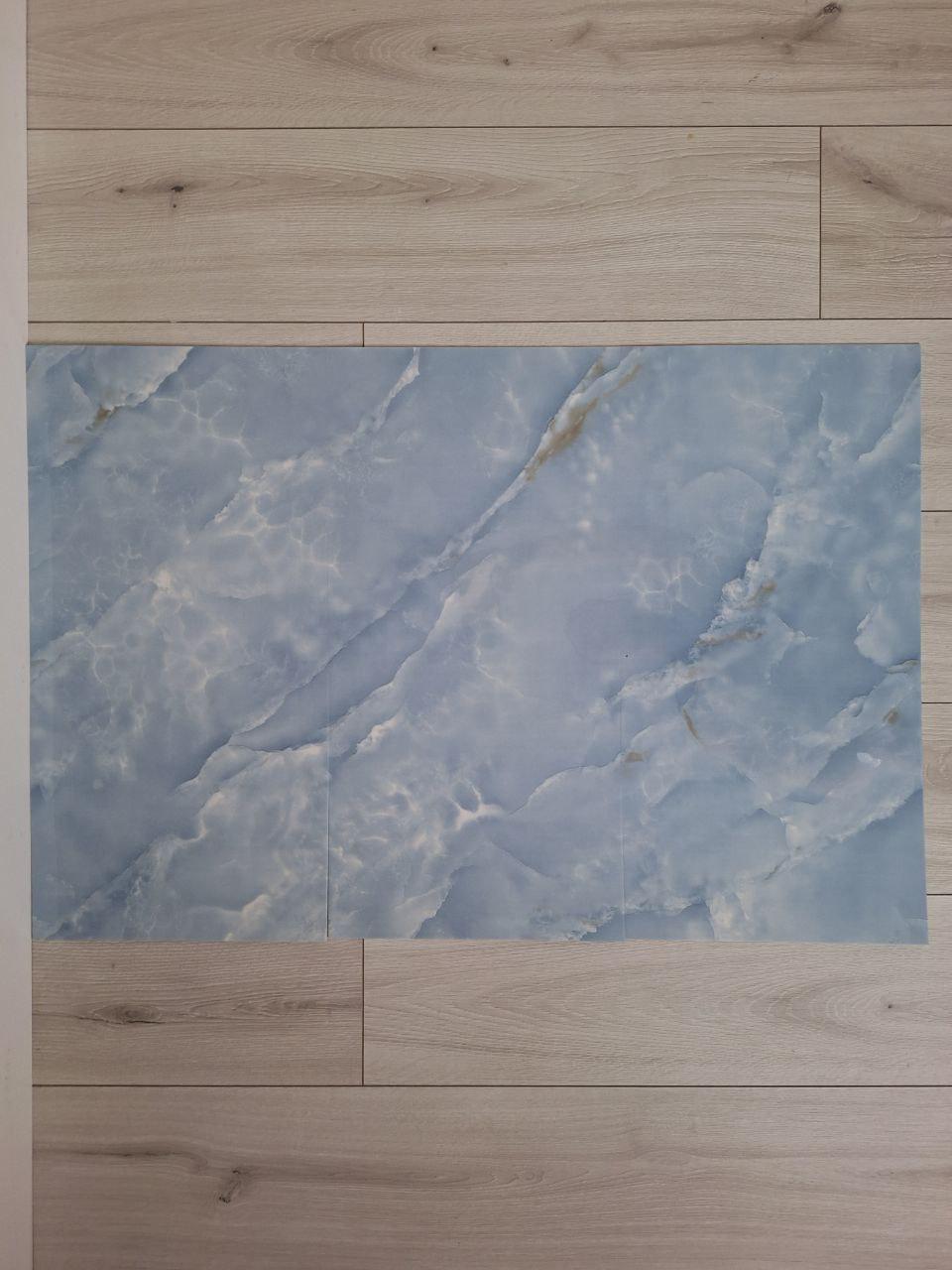 Плитка-самоклейка виниловая мрамор 600х300х2 мм глянцевый (F025) - фото 3