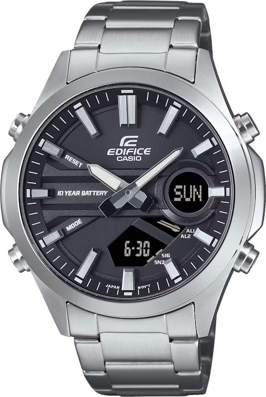 Часы мужские Casio EFV-C120D-1A мировое время черный циферблат