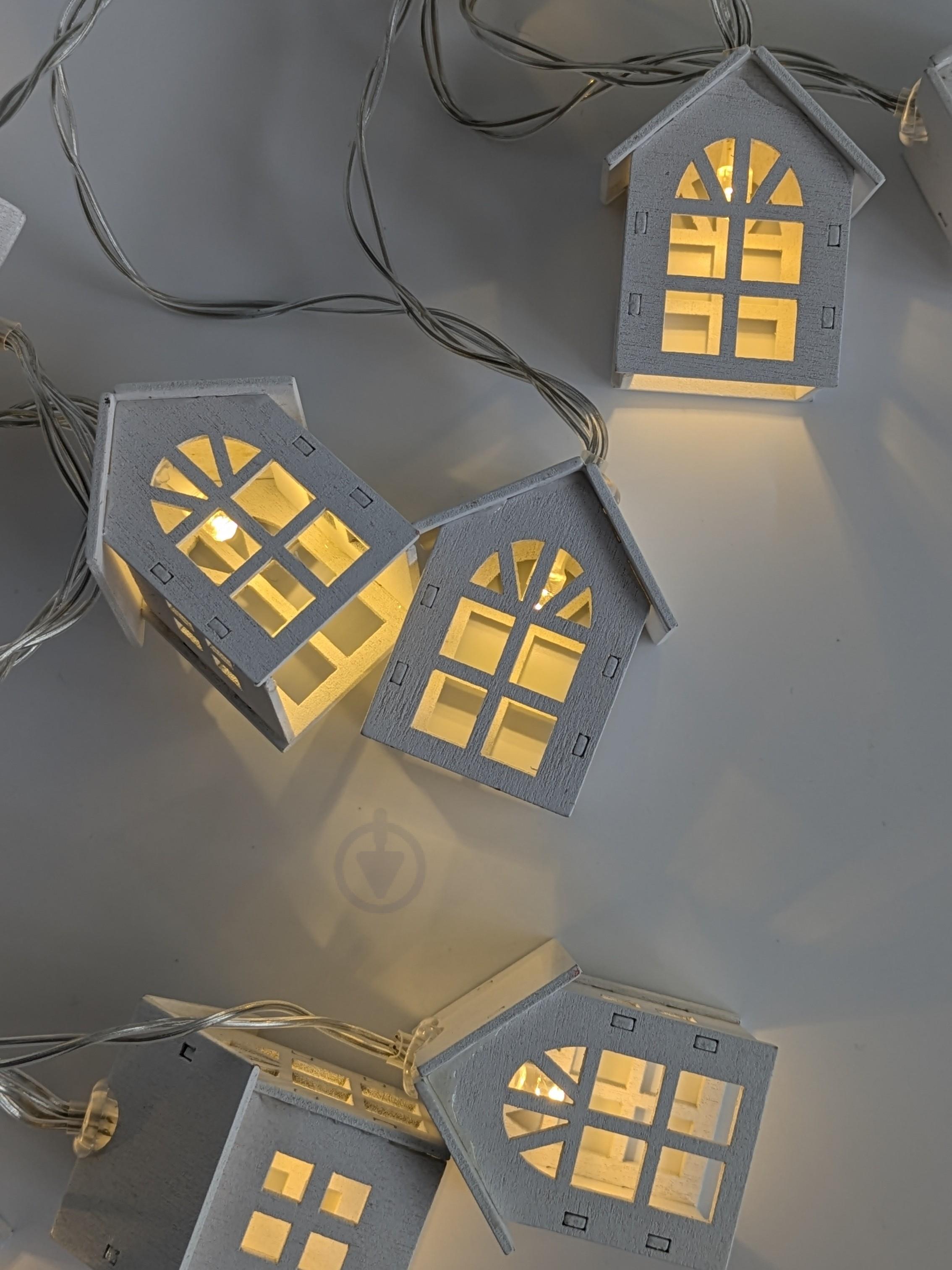 Гірлянда на батарейках 2 м 10 ламп Теплий білий - фото 6 Гірлянда на батарейках 2 м 10 ламп Теплий білий - фото 6