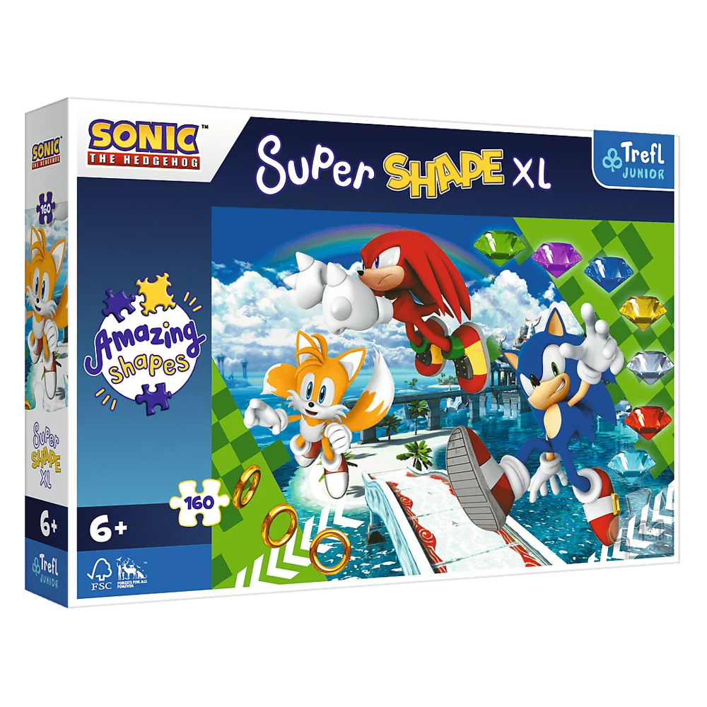 Пазлы Trefl Супер формы Счастливый Соник Супер Соник 160 эл. XL (5900511500387)