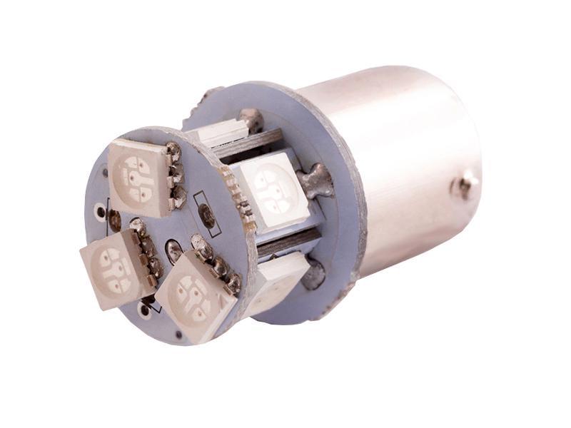 Автомобильная лампа светодиодная LEDUA T25-5050-8 SMD 1156 12V Красный (208)