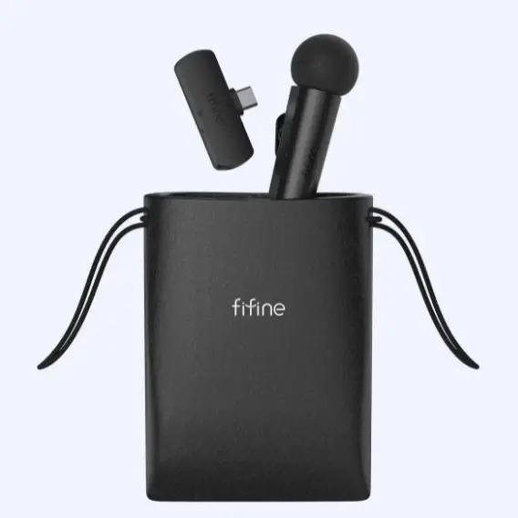 Микрофон Fifine M6 Android 809 петличный беспроводной портативный микрофон для телефона с разъемом Type-C - фото 3