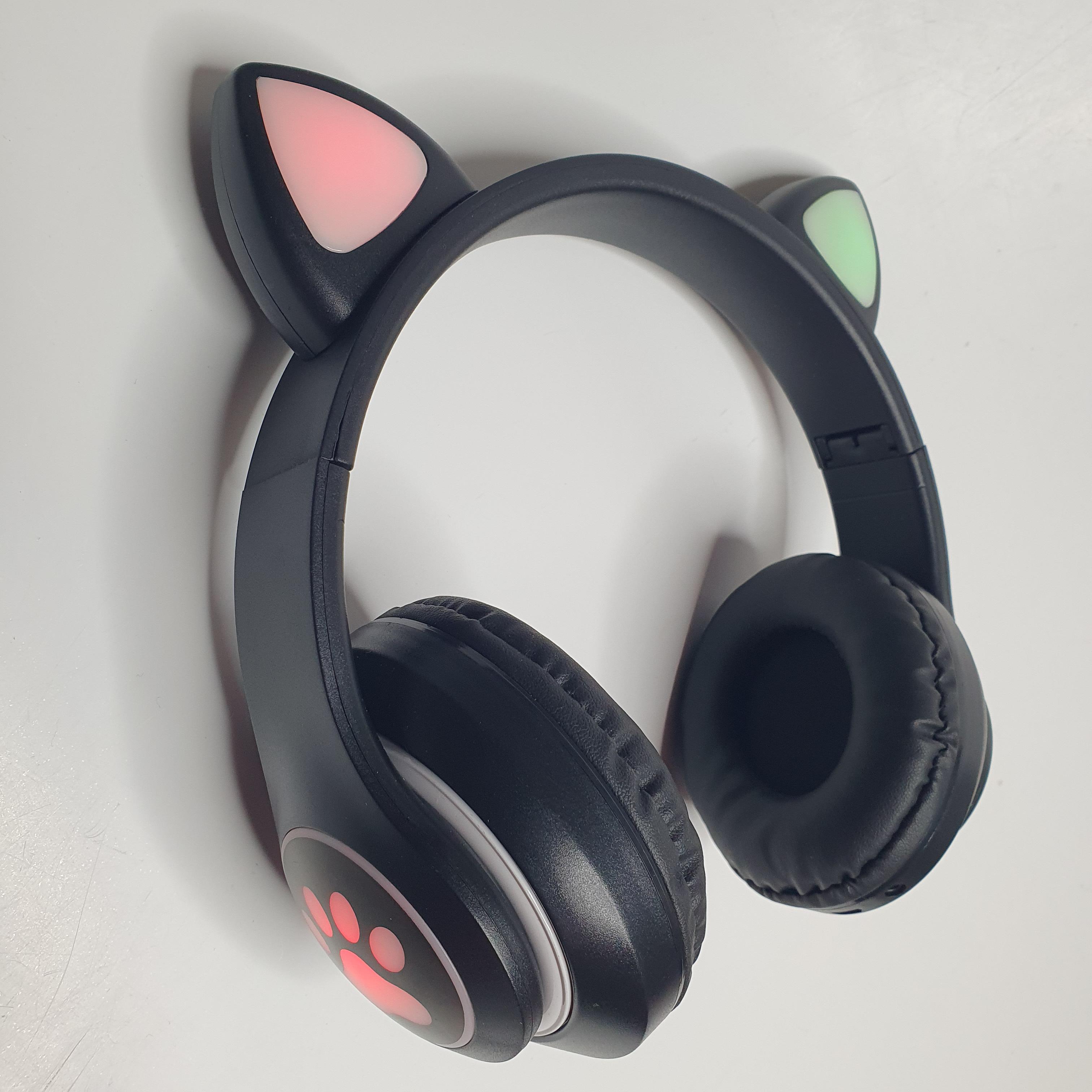 Наушники CAT STN-28 с кошачьими ушками Bluetooth Черный (10618139) - фото 3 Наушники CAT STN-28 с кошачьими ушками Bluetooth Черный (10618139) - фото 3