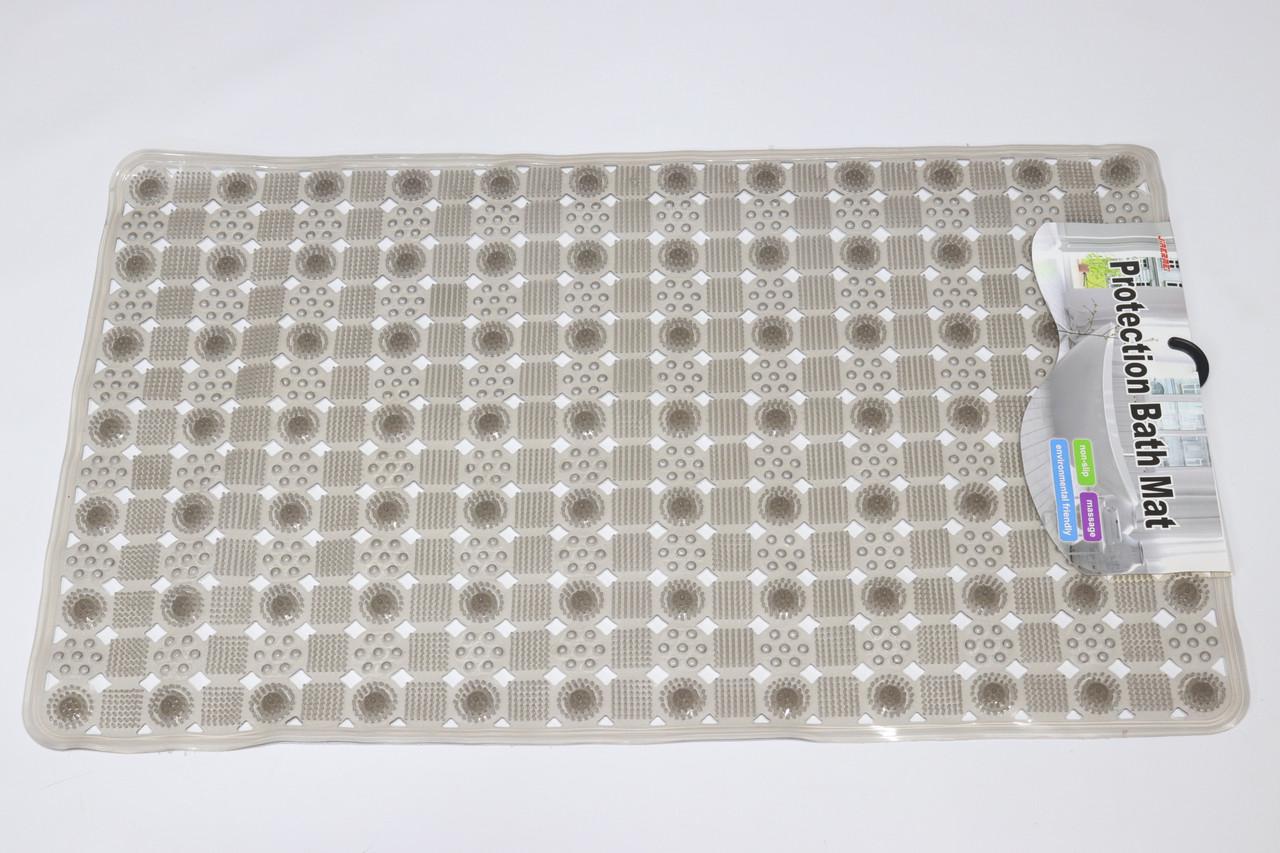 Килимок на дно ванни антиковзний 78x47 см Коричневий (m-7849/brown)