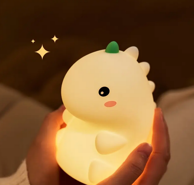 Нічник силіконовий Динозавр з таймером Білий (SAM-900) - фото 10 Нічник силіконовий Динозавр з таймером Білий (SAM-900) - фото 10