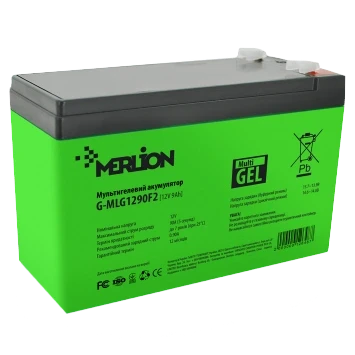 Батарея акумуляторна свинцево-кислотна MERLION G-MLG1290F2 9А/г 12В мультигель (3009263901)