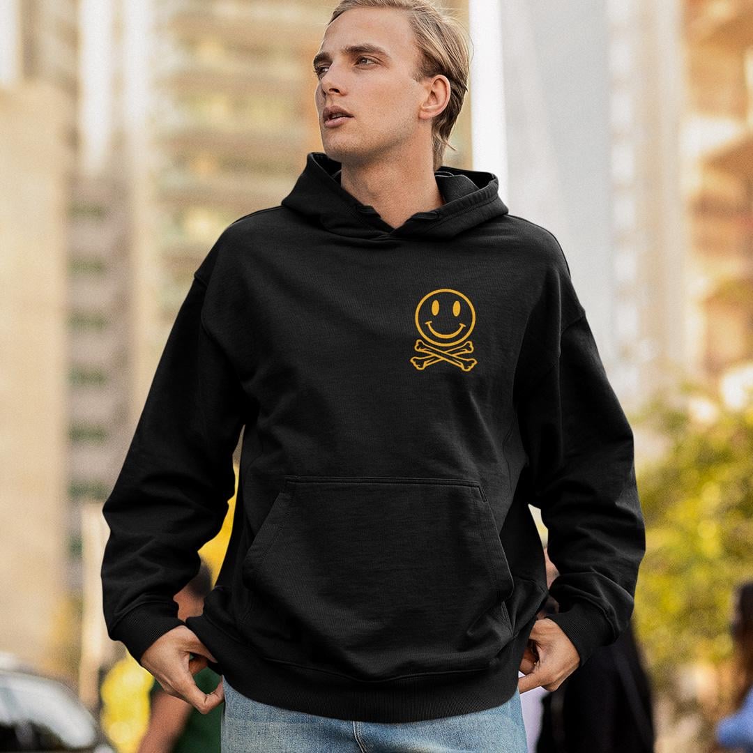 Худі флісовий унісекс Fatboy Slim Smiley Logo XL Чорний (31932355)