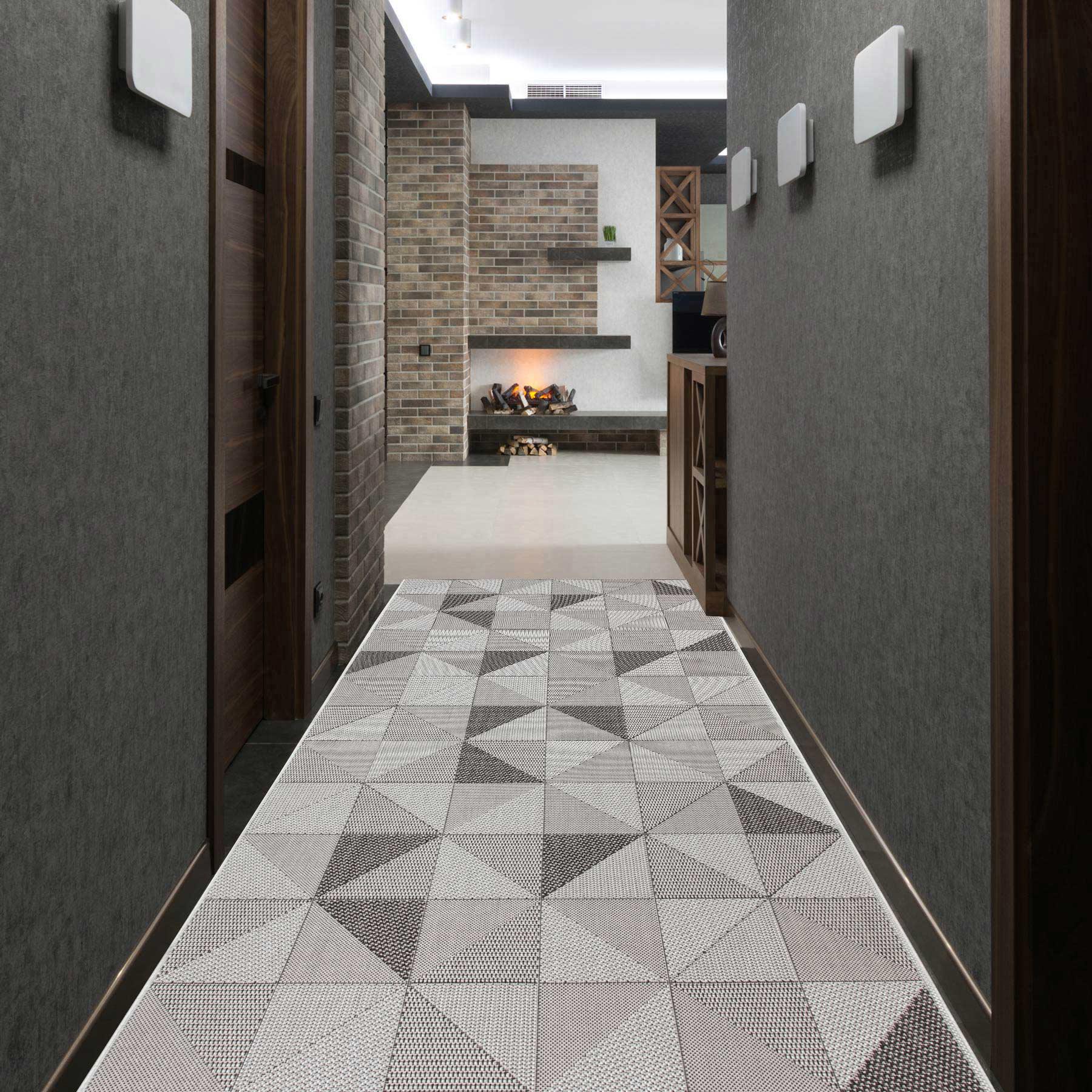 Ковер безворсовый на резиновой основе DAKARIA Karat Flex Run 1954/08 2,00x2,00 м Серый (00-00014463) - фото 6 Ковер безворсовый на резиновой основе DAKARIA Karat Flex Run 1954/08 2,00x2,00 м Серый (00-00014463) - фото 6