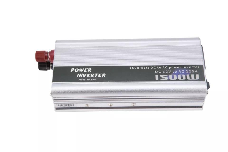 Перетворювач напруги Інвертор AC/DC 12V-220 V 1500 W UKC Power Inverter Silver