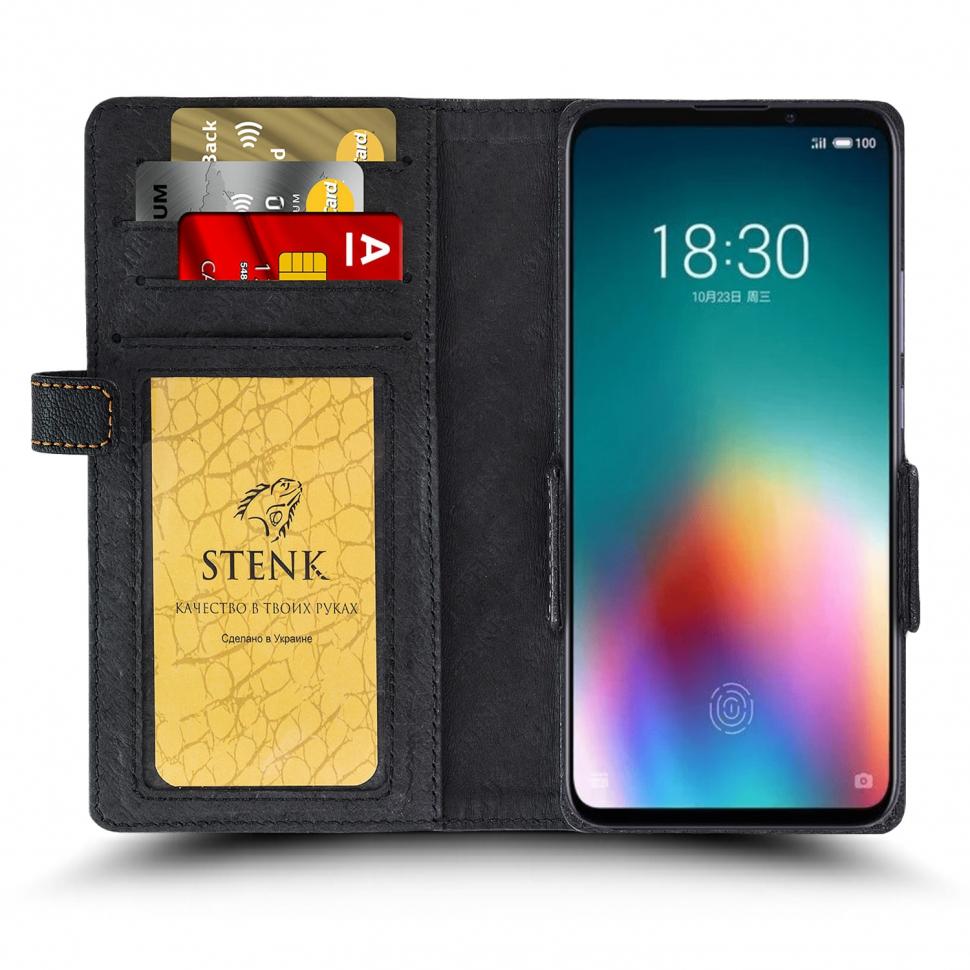 Чехол книжка Stenk Wallet для Meizu 16T Черный (67256)