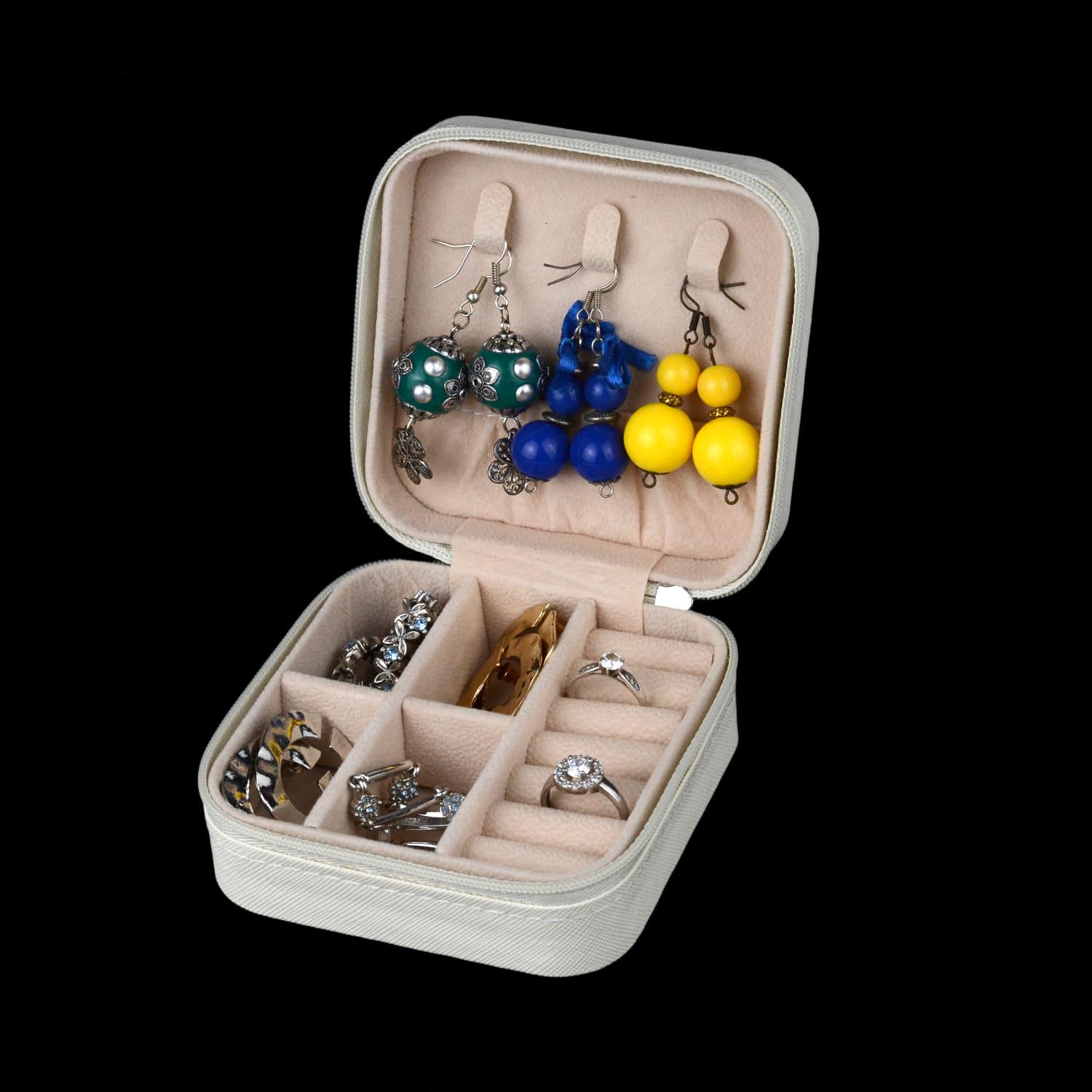 Шкатулка для украшений 10х5х10 см Белый (ШДД-17-2) - фото 2 Шкатулка для украшений 10х5х10 см Белый (ШДД-17-2) - фото 2