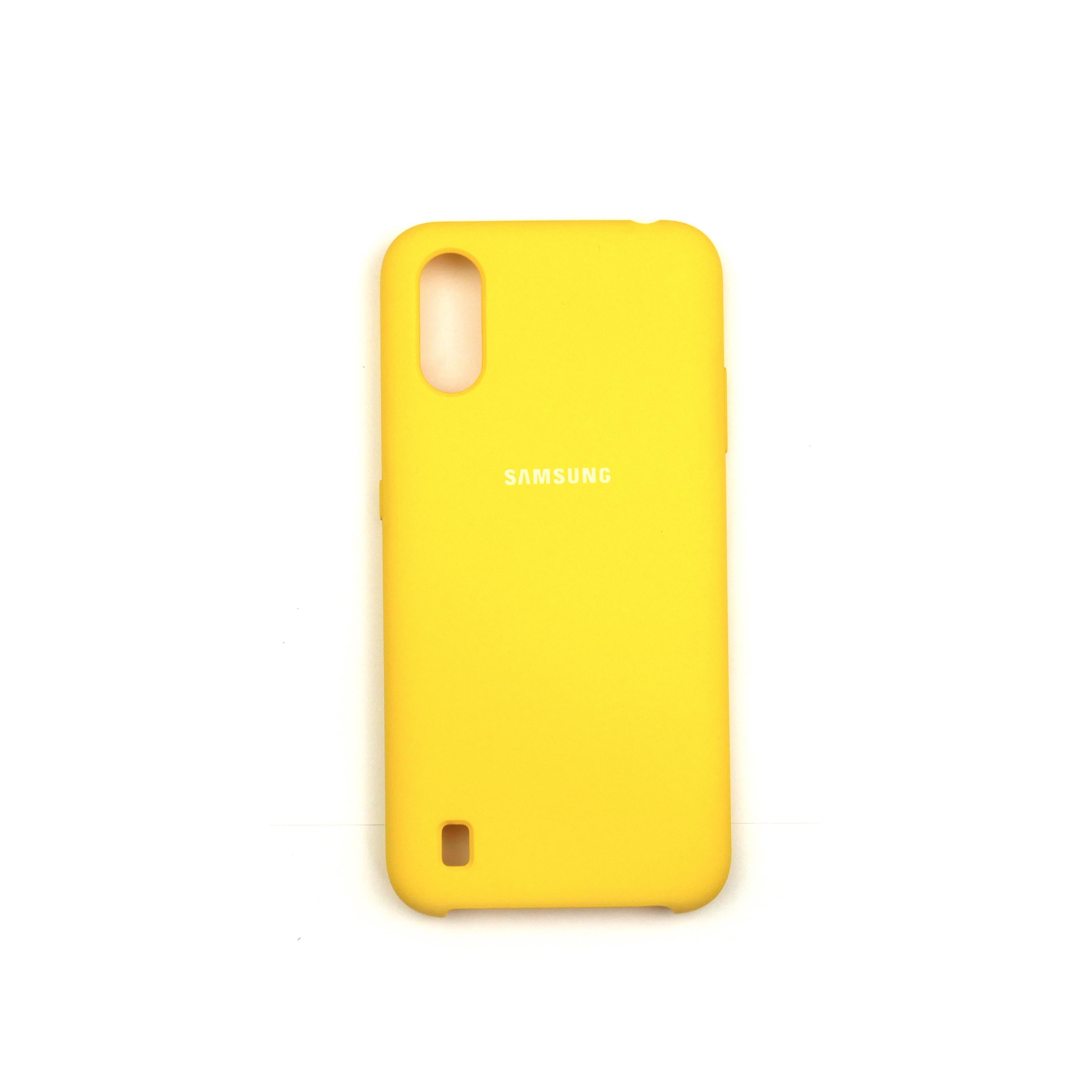 Чехол Jelly Silicone Case Samsung A01 Yellow (4)