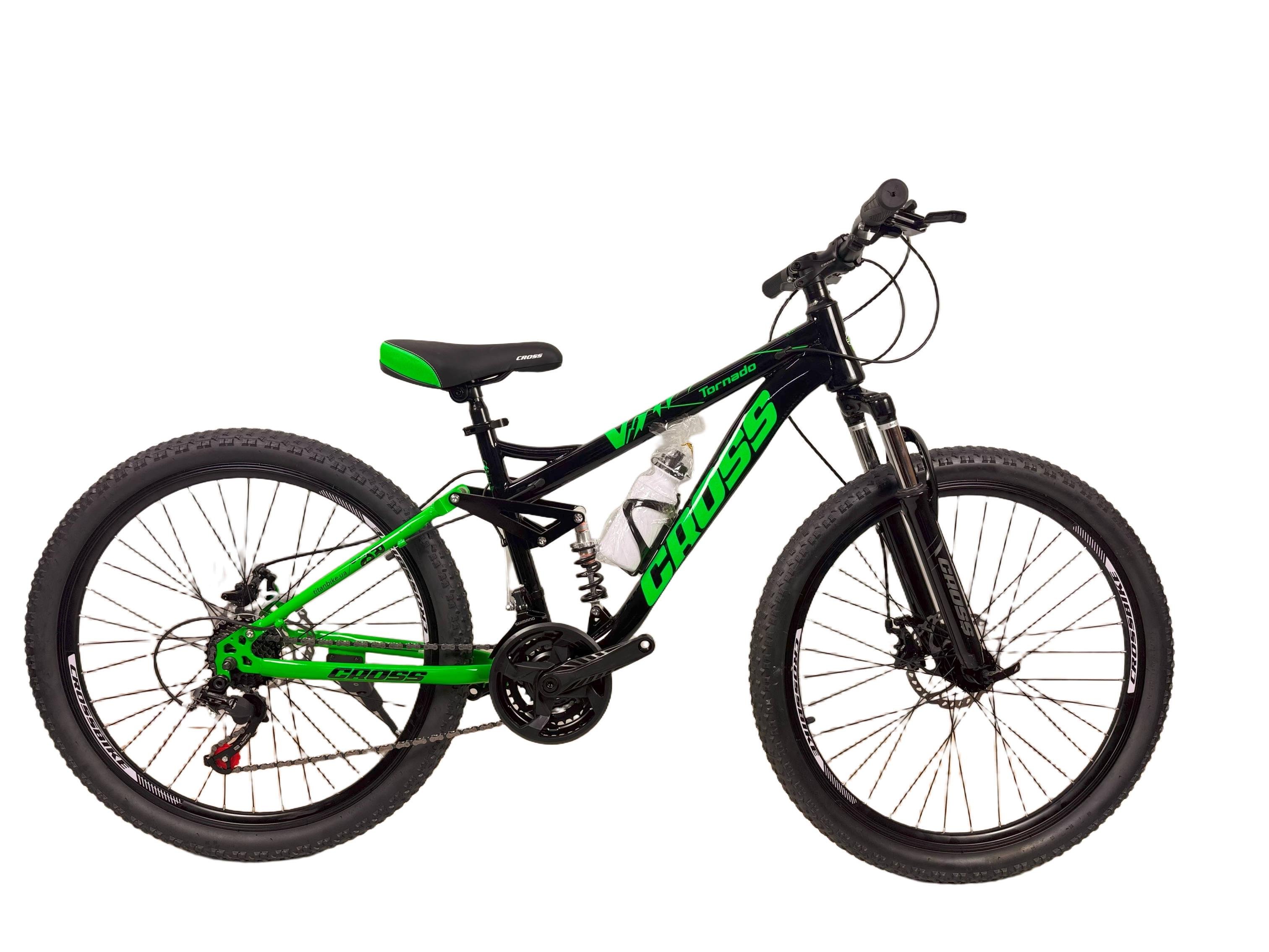 Велосипед Cross Tornado 26" 14" Зеленый - фото 1