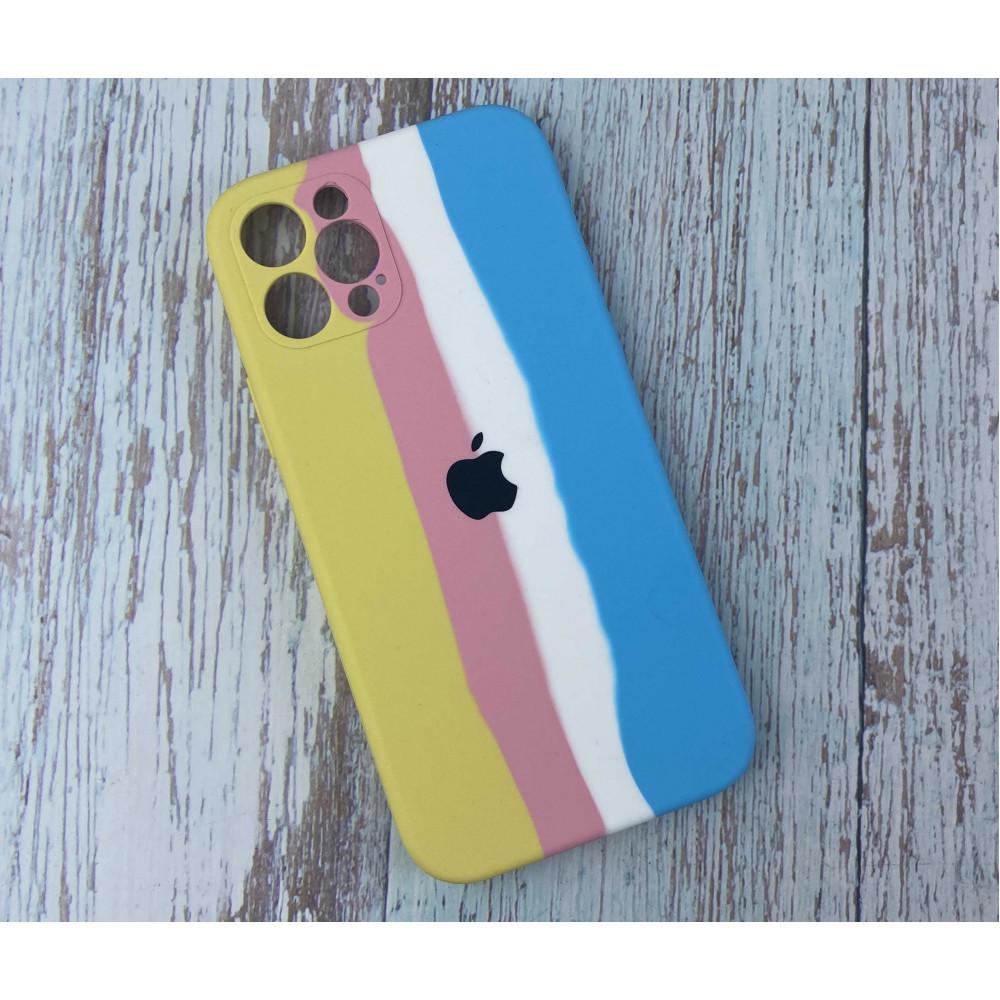 ᐉ Радужный Чехол Накладка С Закрытой Камерой Rainbow Silicone Case для  iPhone 12 Цвет №2 • Купить в Киеве, Украине • Лучшая цена в Эпицентр