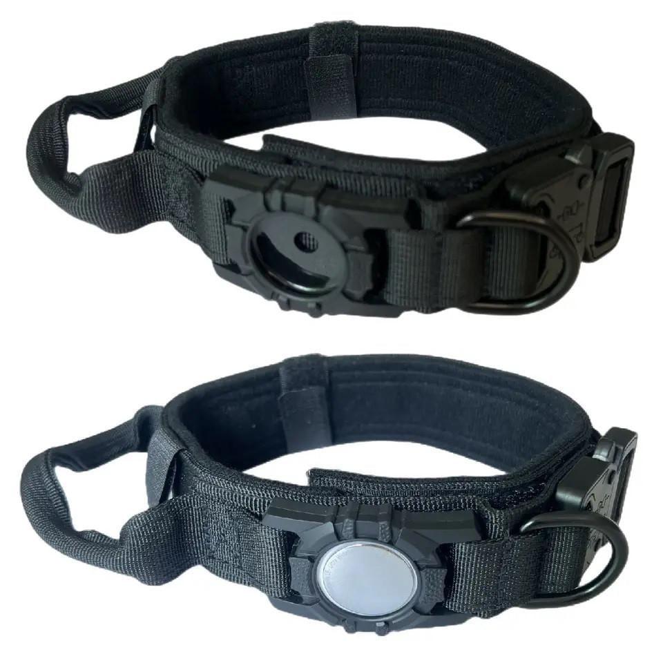 Ошейник для собак AirPet с креплением для AirTag нейлоновый с металлической пряжкой-фастекс XL 50-62 см Черный (2058105455) - фото 7 Ошейник для собак AirPet с креплением для AirTag нейлоновый с металлической пряжкой-фастекс XL 50-62 см Черный (2058105455) - фото 7