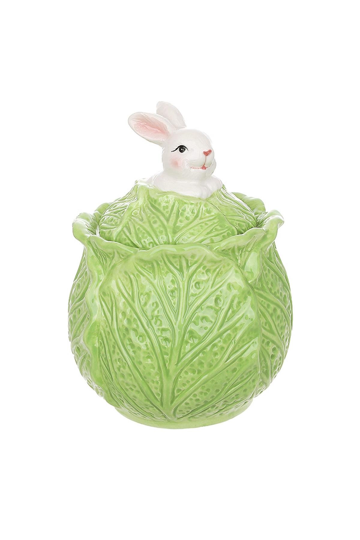 Банка керамічна Зайчик у капусті
