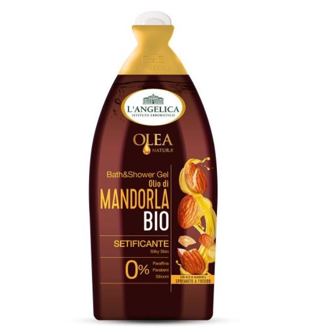 Масло для ванны и душа LʻANGELICA Olea Naturae с миндалем органическое 500 мл