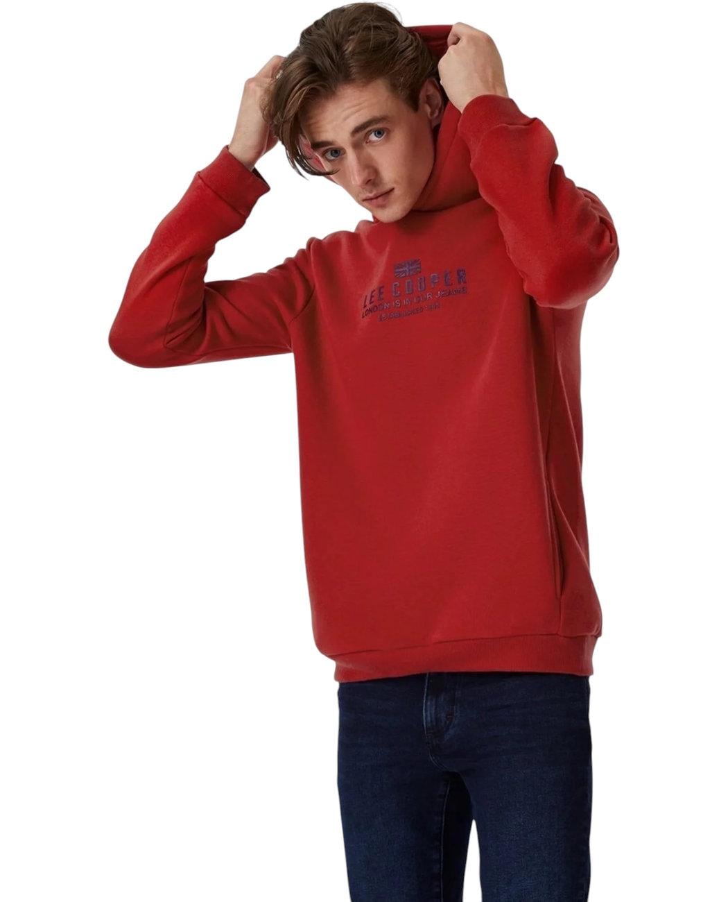 Худи мужское утепленное Lee Cooper Faust 231LCM241015.3101 L Красный (8682272350490)
