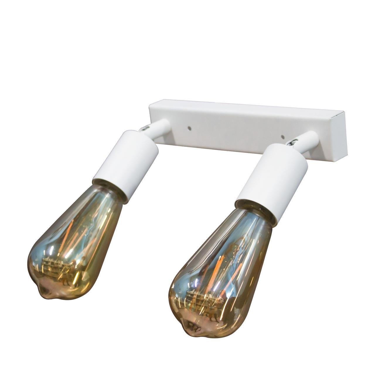 Светильник спот MSK ELECTRIC Asket с поворотным механизмом под две лампы Е27 Белый (NL 1222-2 W) - фото 5 Светильник спот MSK ELECTRIC Asket с поворотным механизмом под две лампы Е27 Белый (NL 1222-2 W) - фото 5