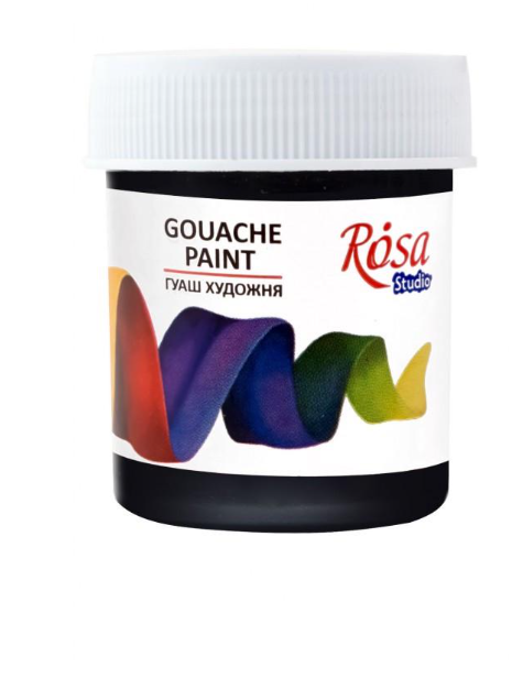 Краска гуашевая ROSA Studio 40 мл Черный