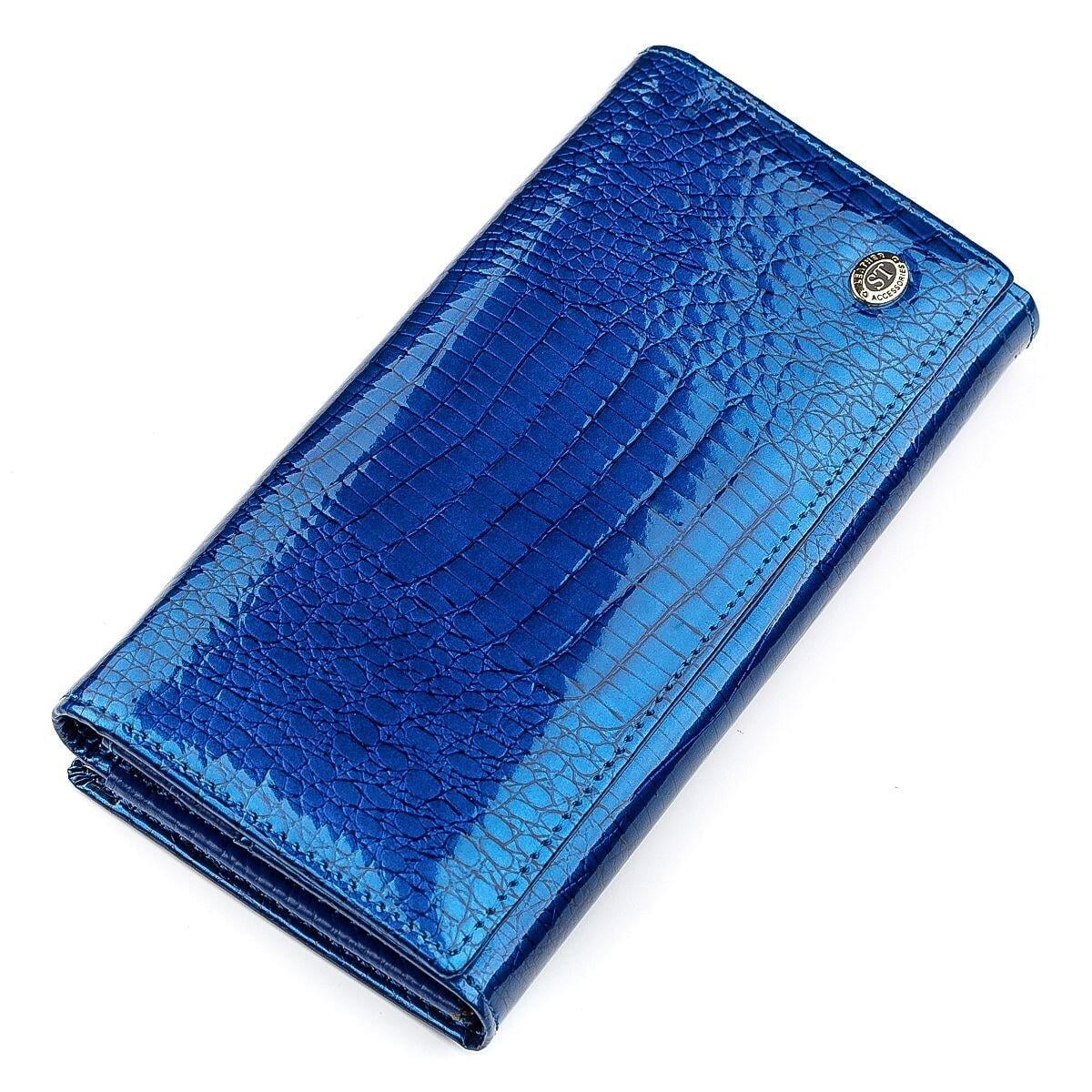 Кошелек женский ST Leather 18394 из натуральной кожи Синий (168-136-18394)