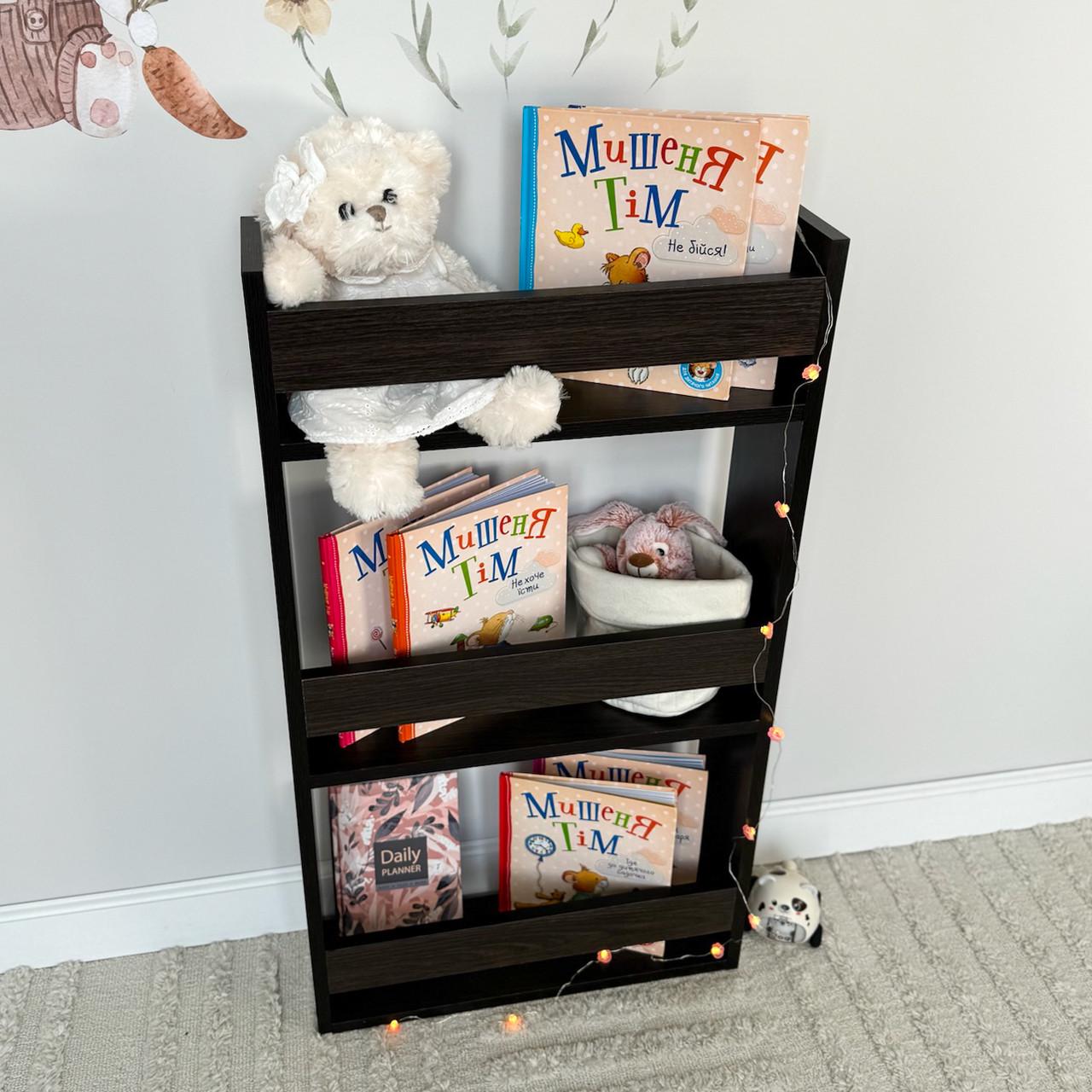 Полка детская навесная из ДСП Венге темный (DP-4V) - фото 4