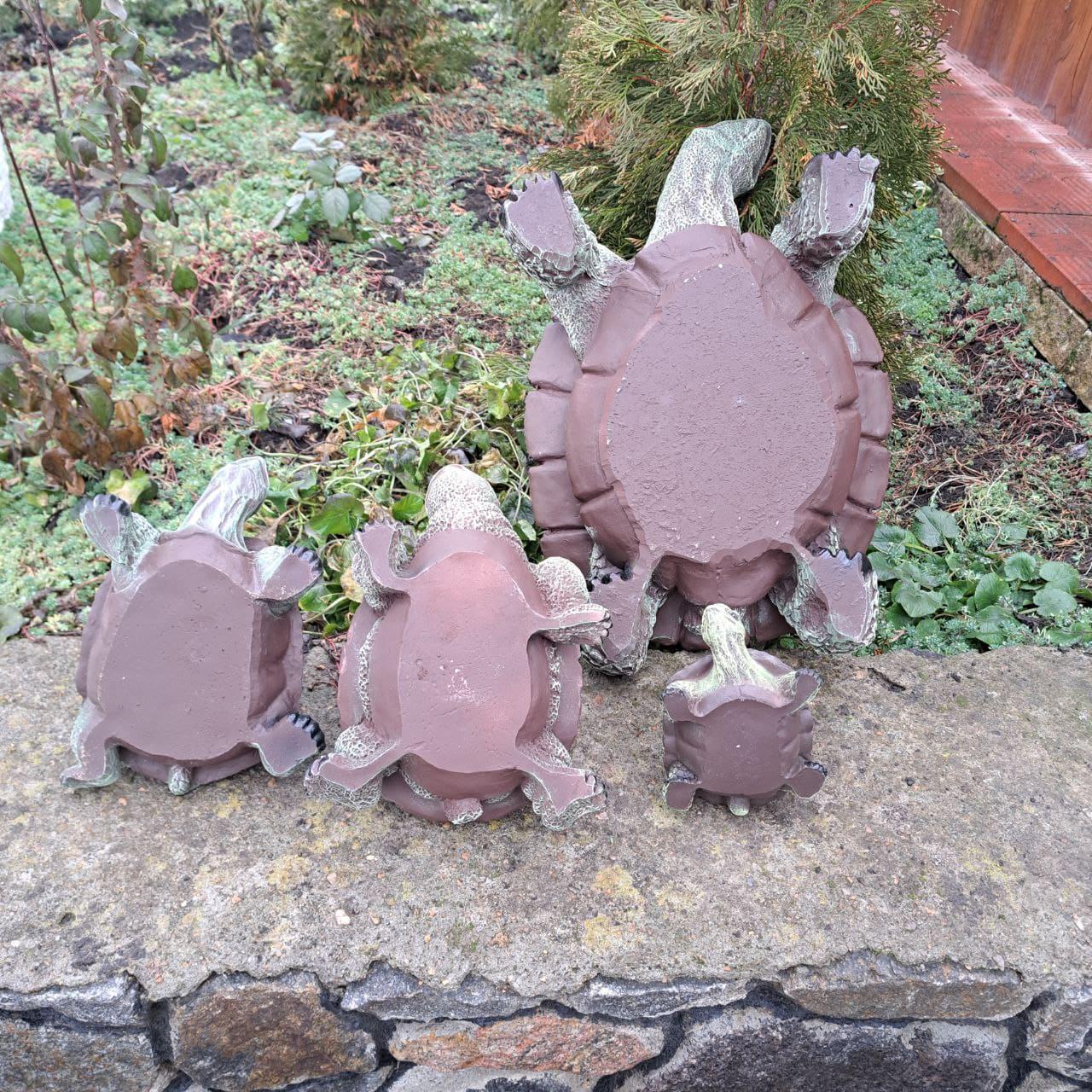 Садовая фигура Семья черепах №1 (2849-e2585) - фото 5