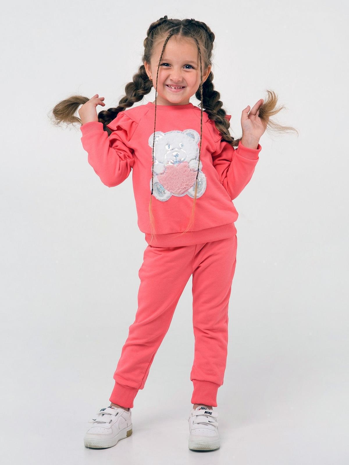 Комплект свитшот и брюки Smil 92 см Коралловый (117329)