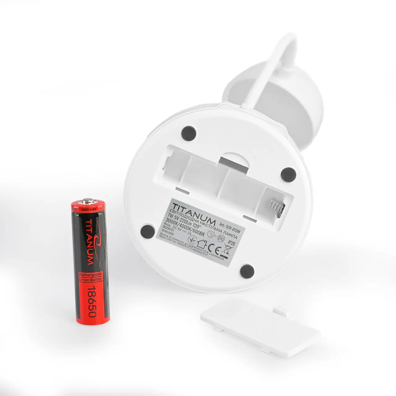 Настольная лампа LED с аккумулятором TITANUM TLTF-012W 7W 3000-6000K - фото 5