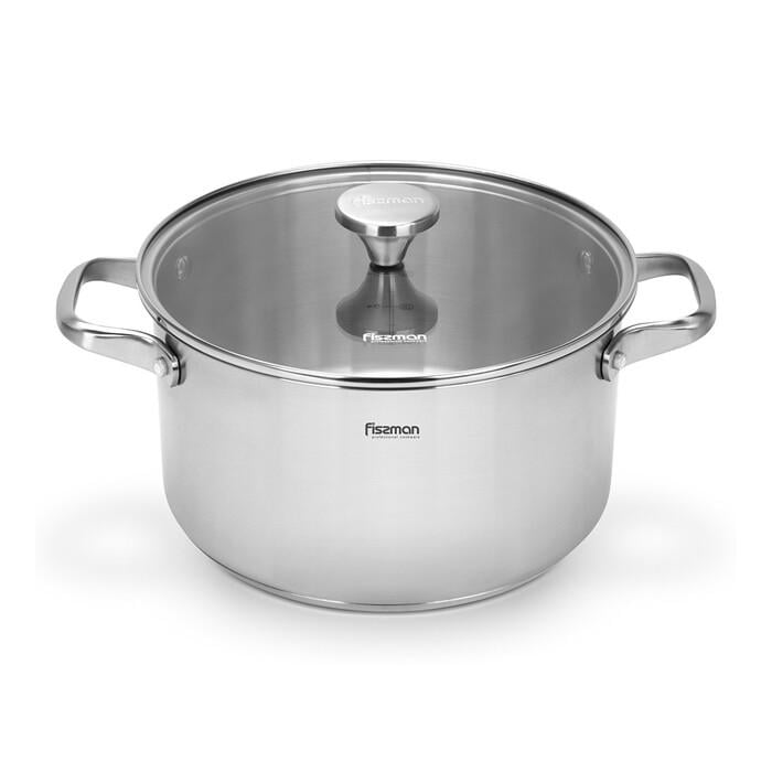 Кастрюля Fissman MASTER CHEF 24x со стеклянной крышкой 24 см 5,4 л