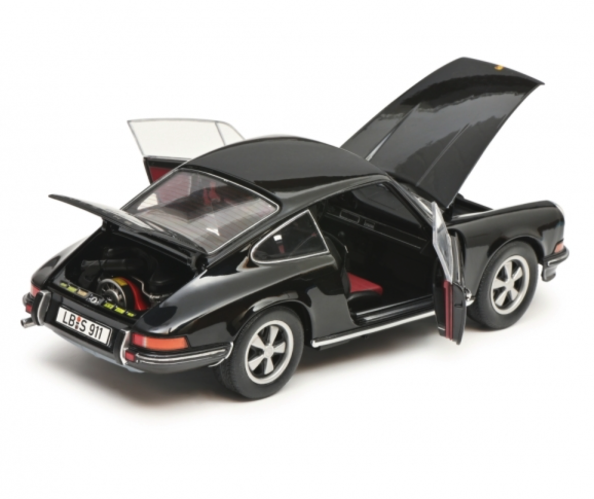 Модель автомобиля Schuco 1:18 Porsche 911 S Coupe 1973 Black (450047200) - фото 3