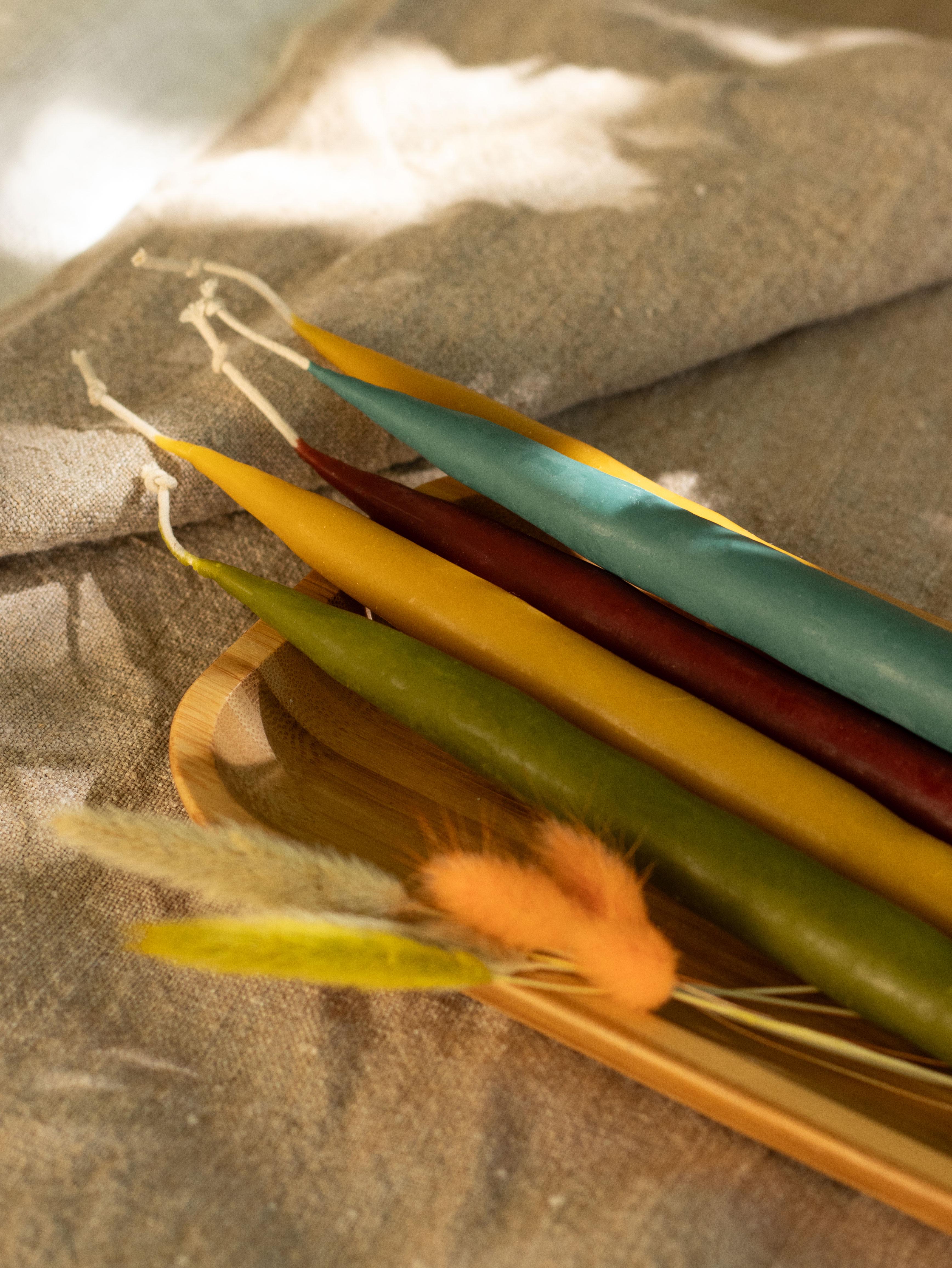 Свічки столові з бджолиного воску з ароматом моря 240х20 мм 2 шт. Синій - фото 4 Свічки столові з бджолиного воску з ароматом моря 240х20 мм 2 шт. Синій - фото 4