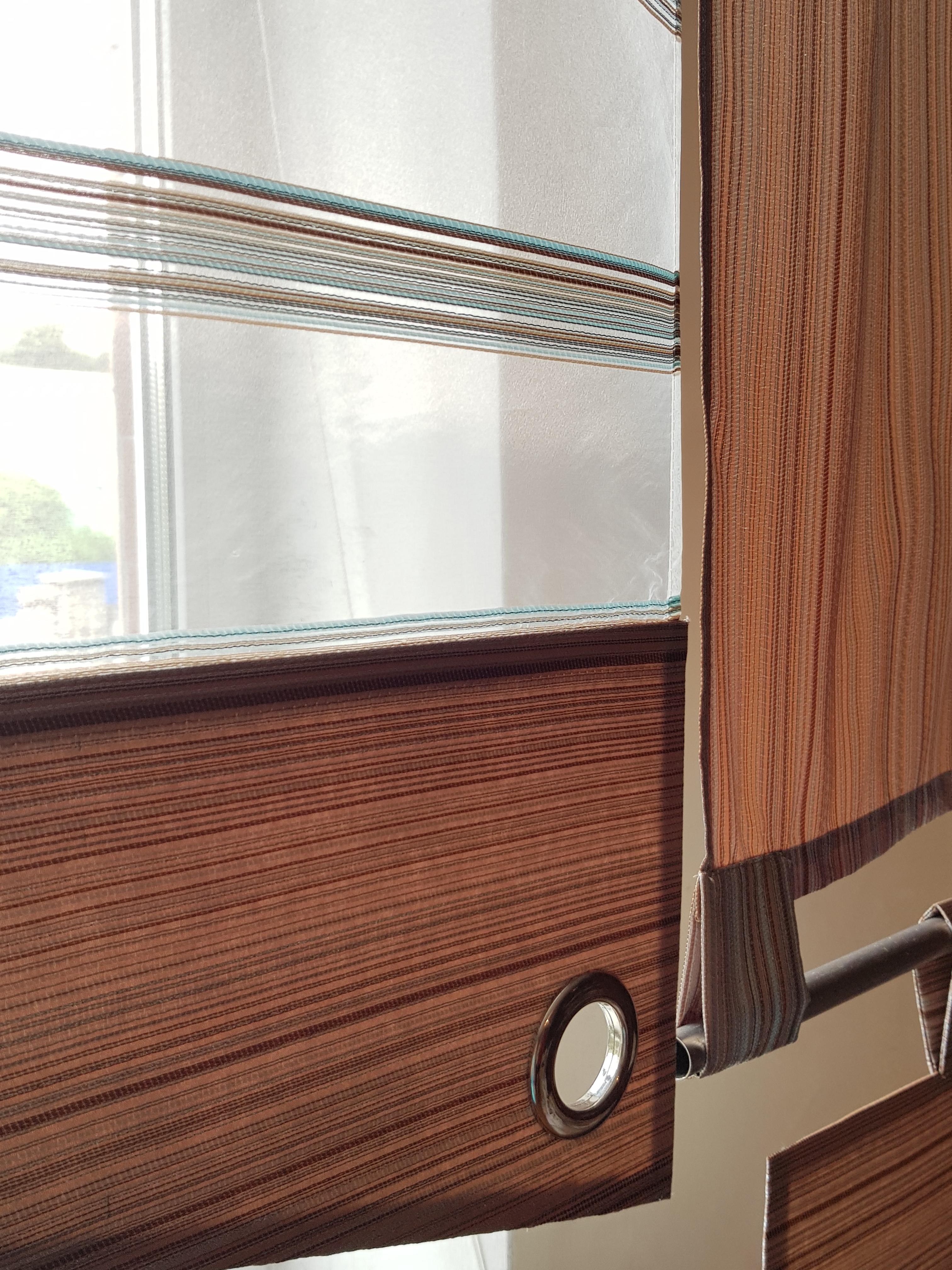 Комплект панельных занавесок Firanka Line карниз 200 см Коричневый с молочным (10_5п) - фото 2 Комплект панельных занавесок Firanka Line карниз 200 см Коричневый с молочным (10_5п) - фото 2