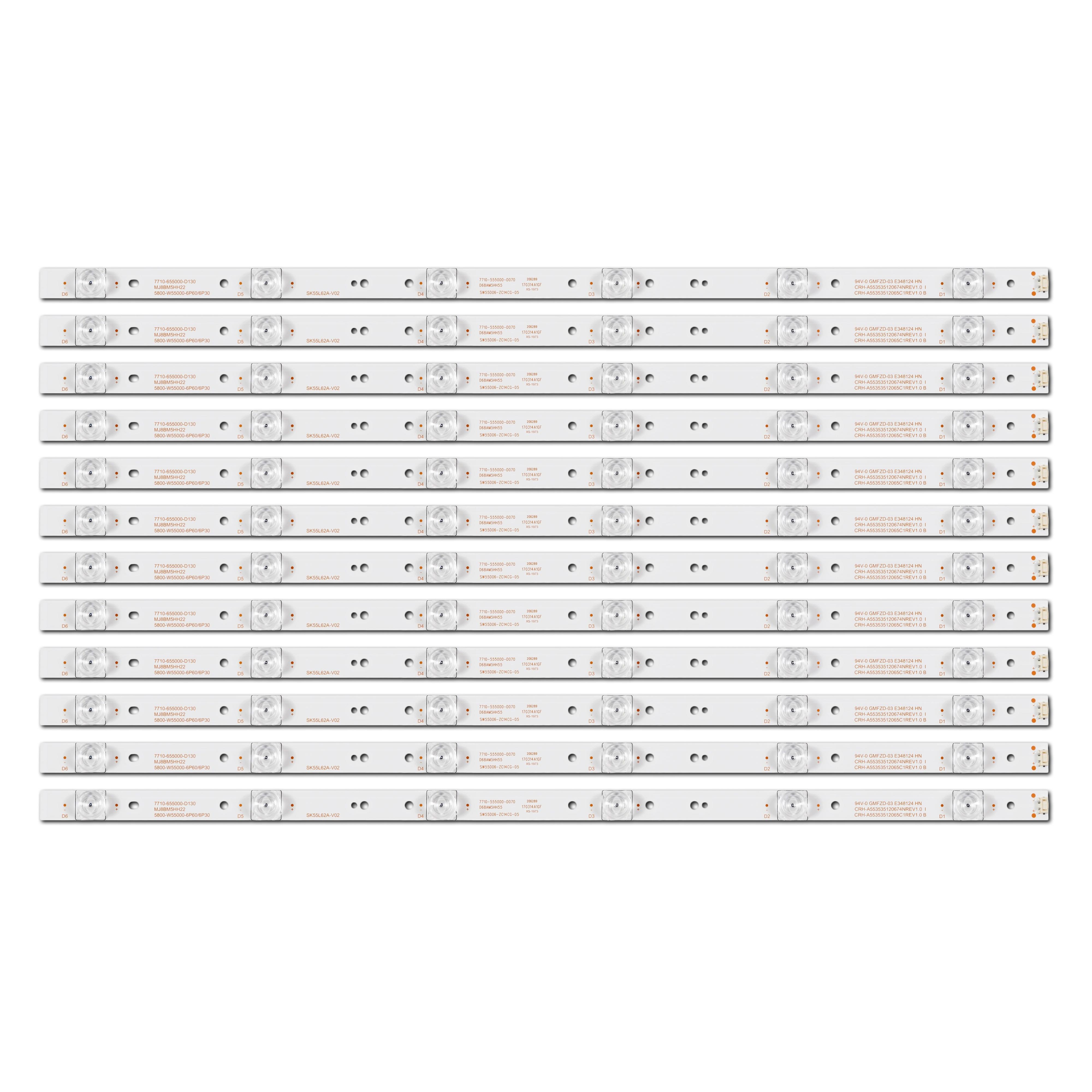 LED подсветка TV 55" CRH-A553535120674NREV1.0B CRH-A55353512065C1REV1.0 5800-W55000-6P60/6P30 12 шт. (ART-15836)